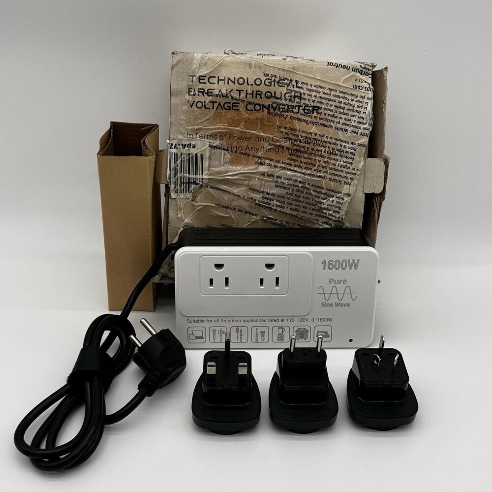 220V to 110V Voltage Converter US to EuropeConverter for European Travel, 1600W